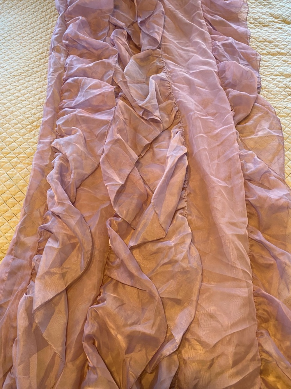 Ruffled Lavender sherry curtains